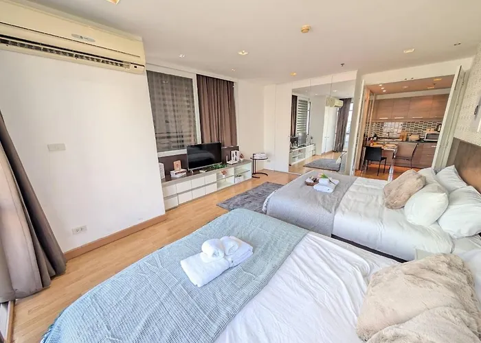 Cozy, Spacious 2-Bedder With City, Park View, Near Nana Bts